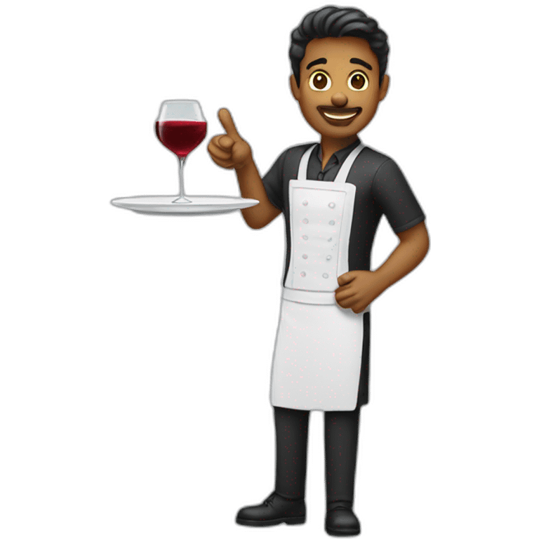 Waiter with style emoji