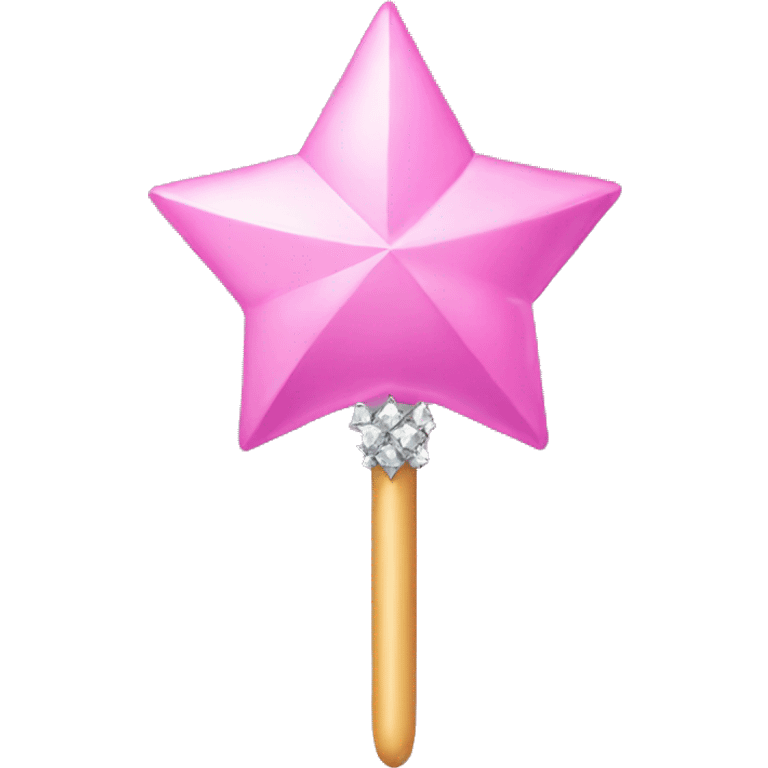 pink wand with diamond clusters at the end  emoji