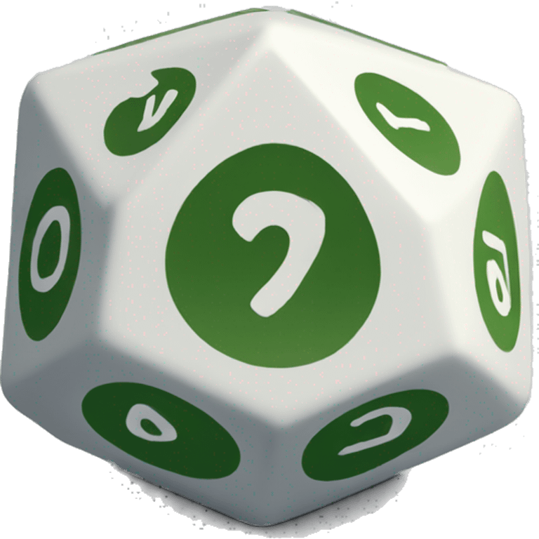 d20 dice one side 2 emoji