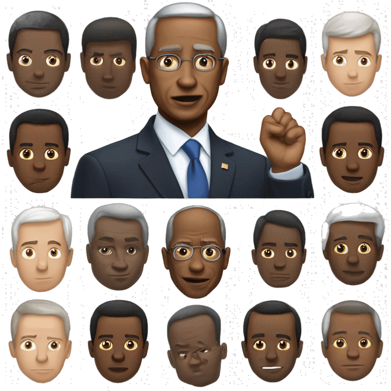 Président Béninois Patrice Talon en pleures emoji