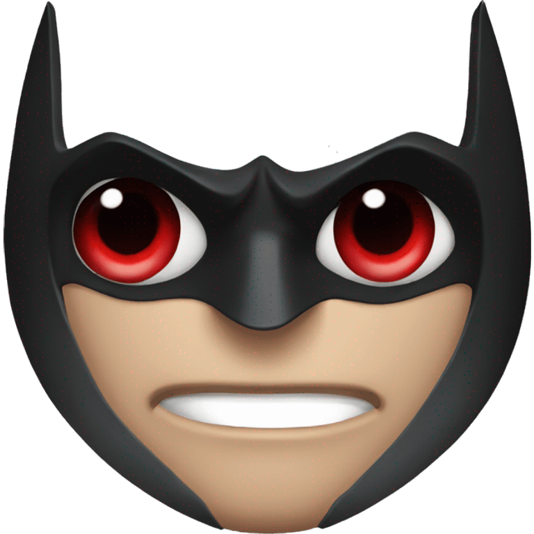 batman with red eyes emoji