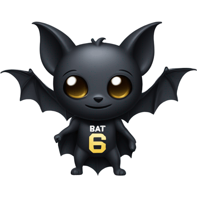 bat wearing Gotham FC jersey emoji