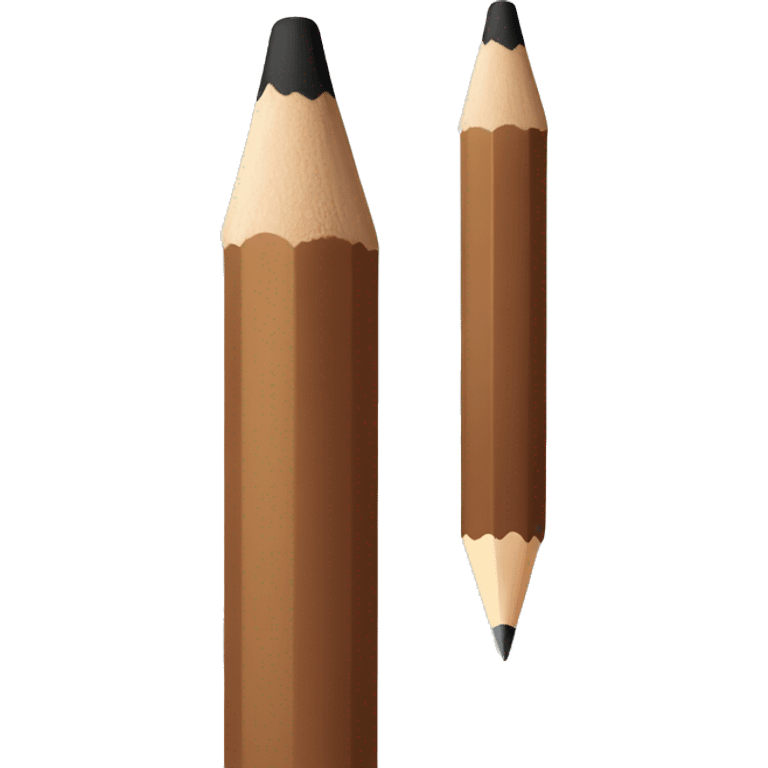 brown pencil emoji