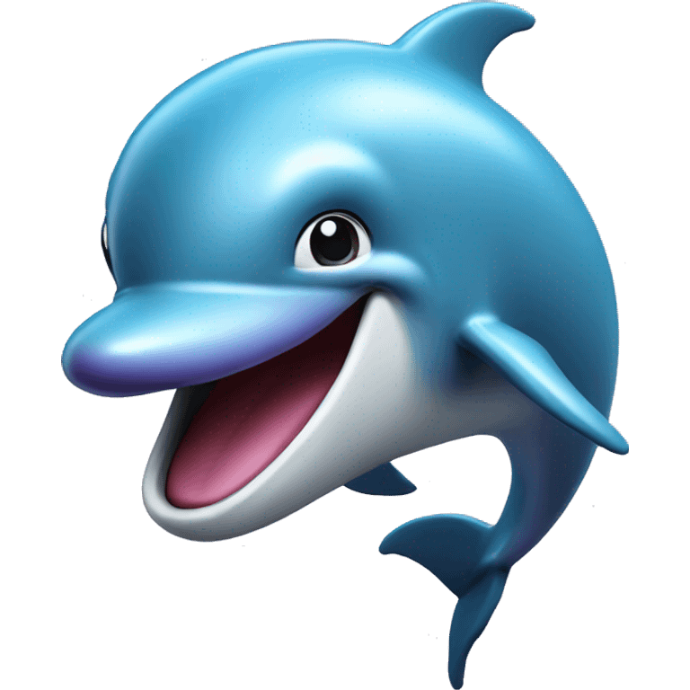 Dolphin pog purple emoji