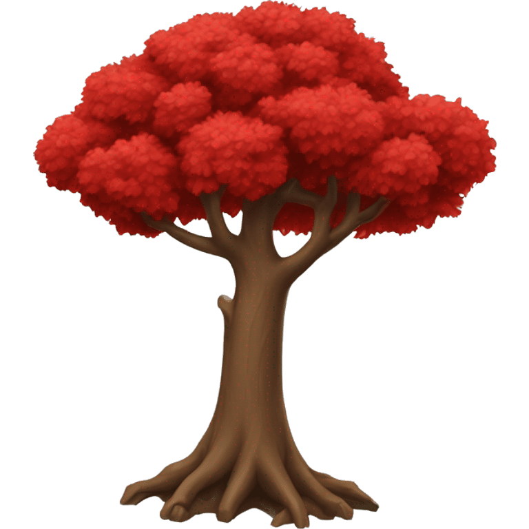 arbol rojo emoji