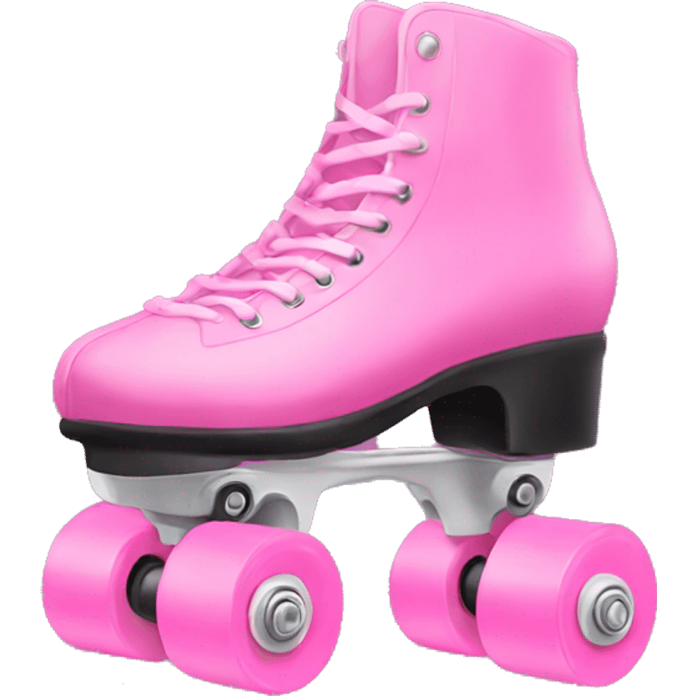 Pink of roller skates  emoji