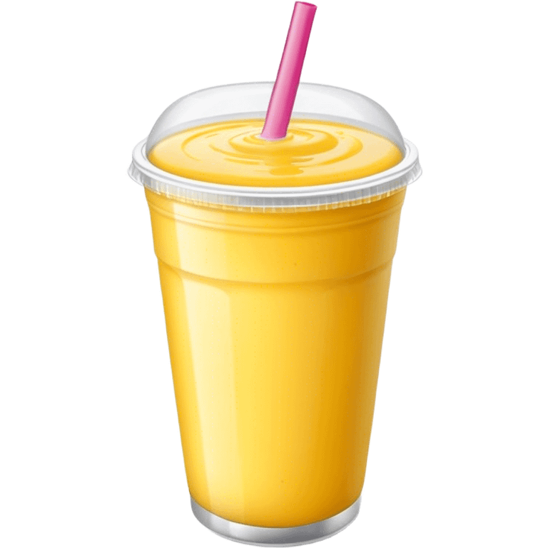 Passionfruit smoothie in to go cup emoji