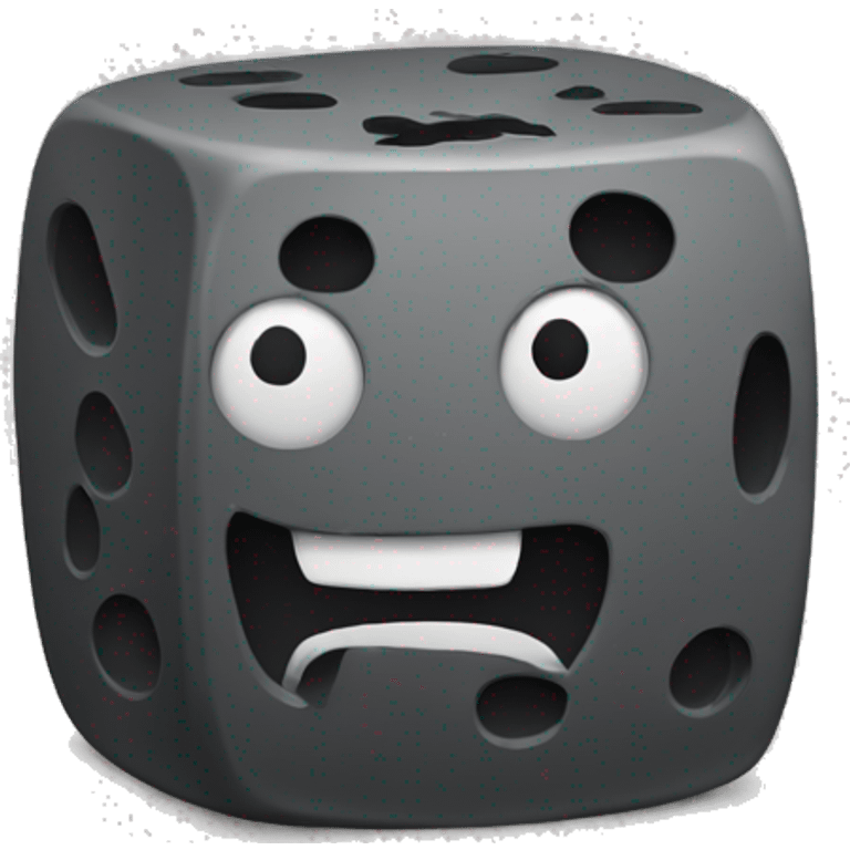 a die emoji