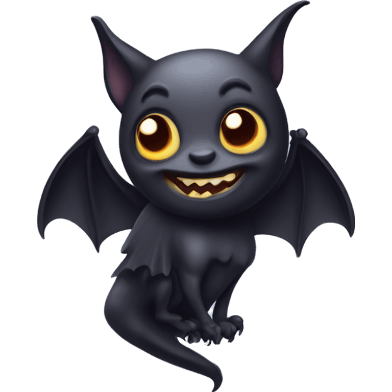 Cute spooky bat emoji