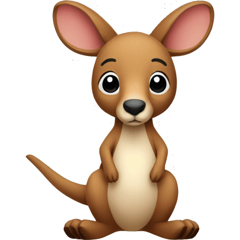 Kangaroo stuffed animal emoji