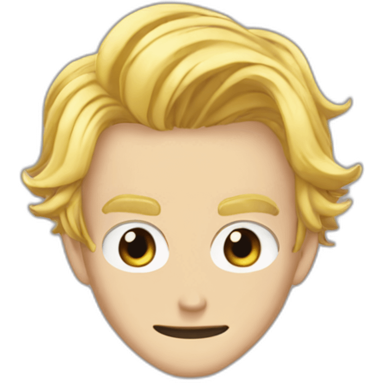 Vinsmoke sanji with curly eyebrows emoji