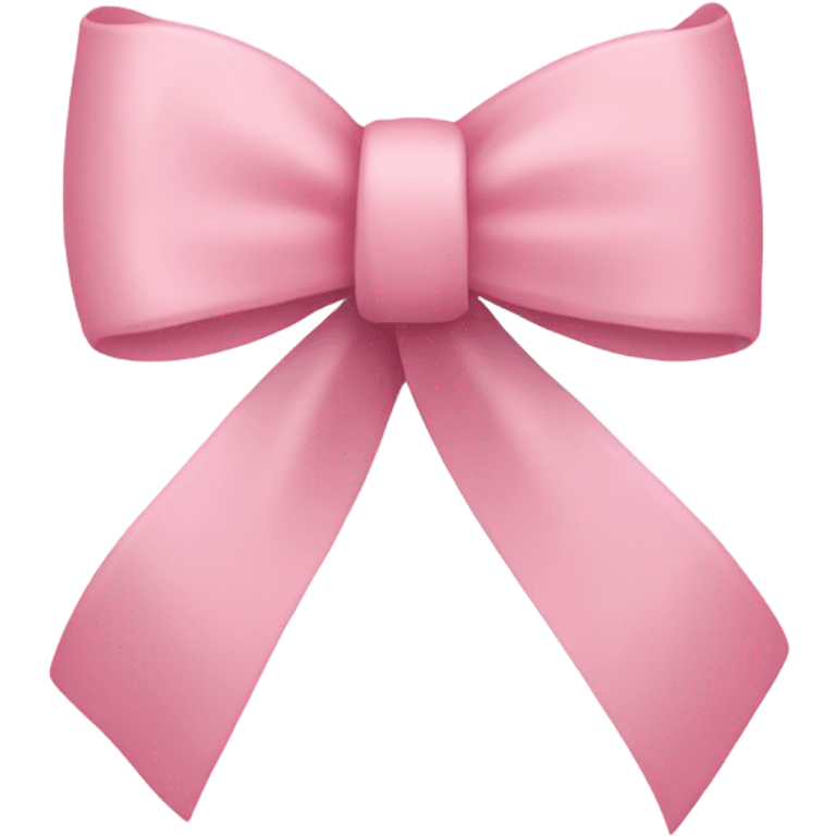 light pink ribbon bow emoji