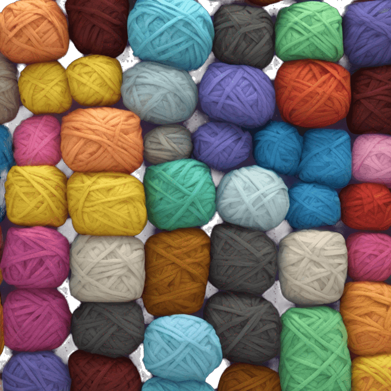 A ball of yarn with the following four colors: #0DC09D
 #F18046 
#FA6863 
#3D95FD emoji