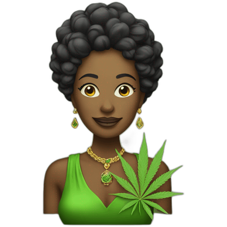 Cannabis Queen emoji