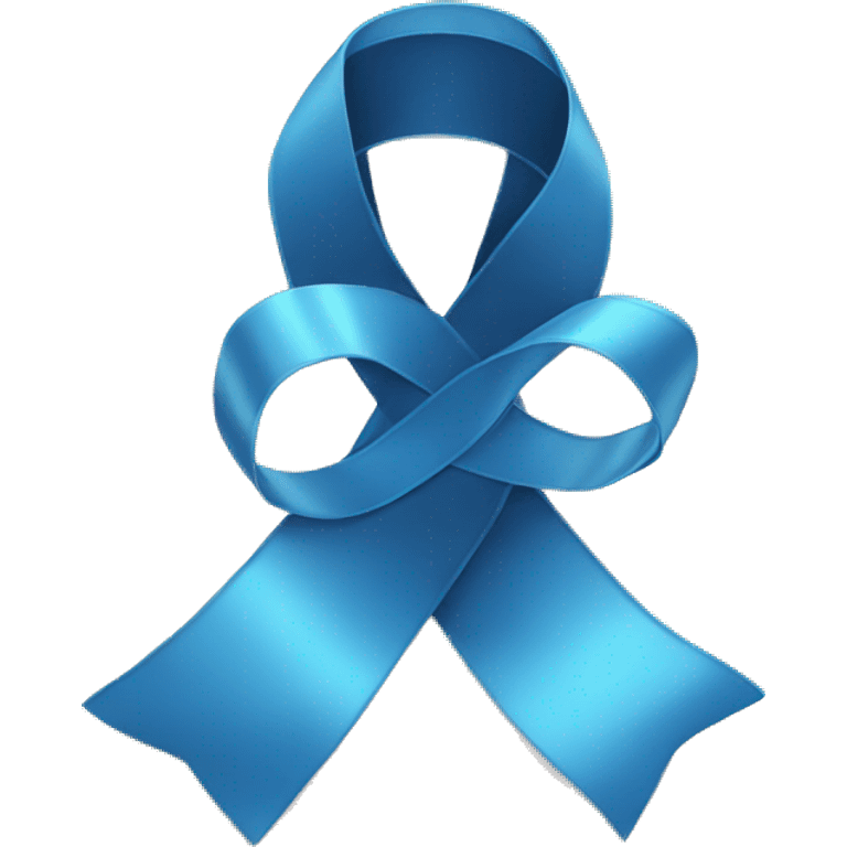 Blue ribbon recovery emoji