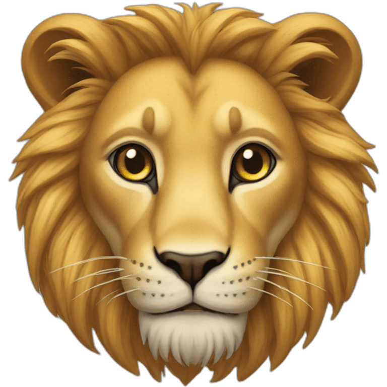 Un chat sure un lion emoji