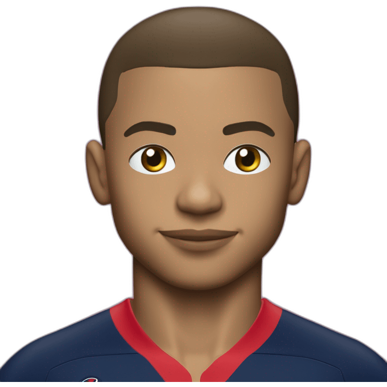 Kilian mbappe avec le maillot psg emoji