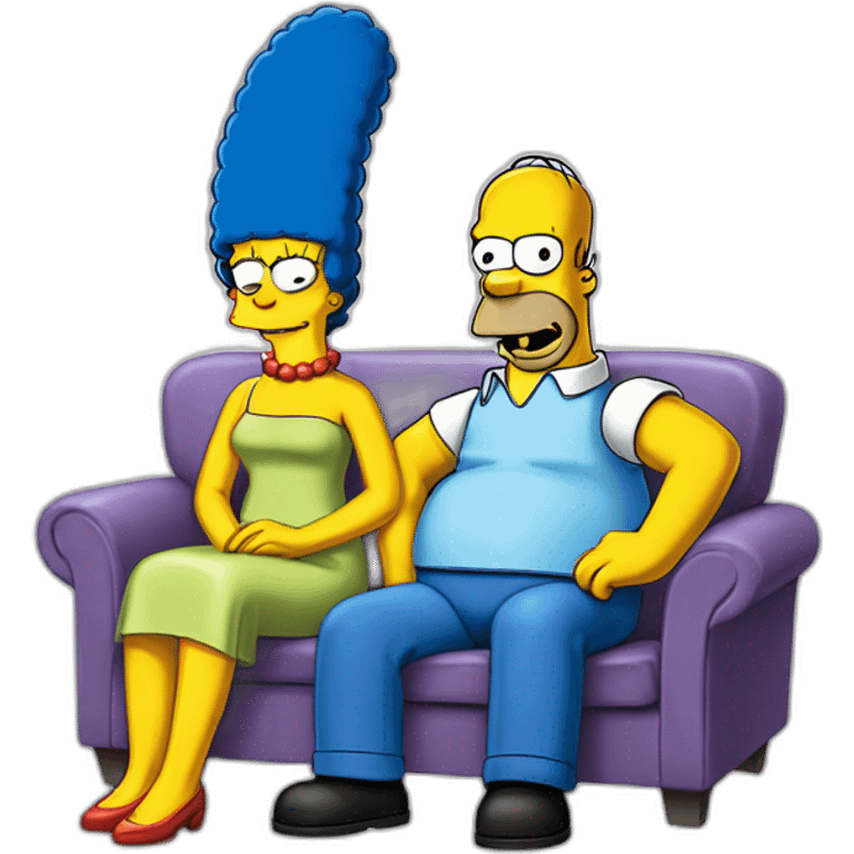 Marge et homer simpson emoji