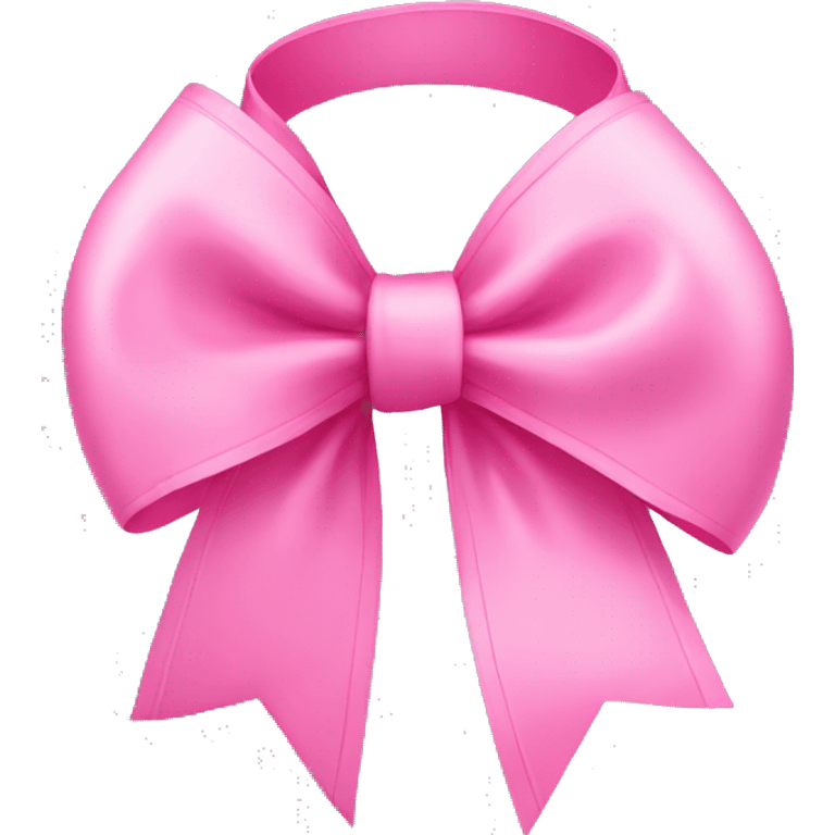 Pink ribbon bow emoji