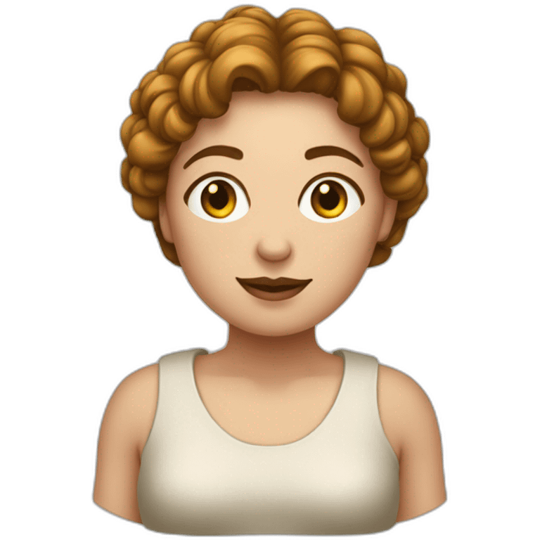 Une femme avec une grosse poitrine emoji