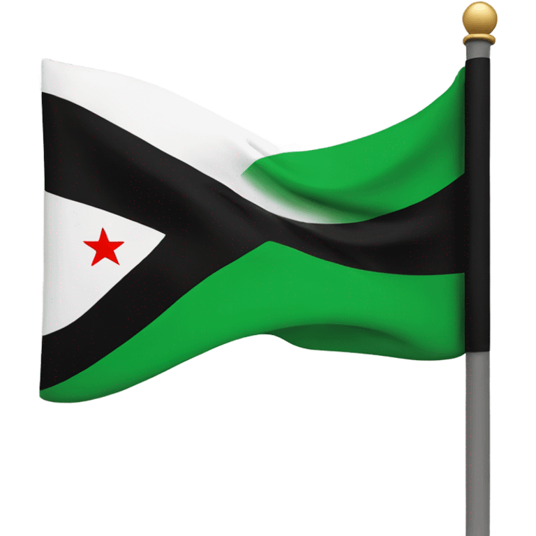 Syrian green and black flag emoji