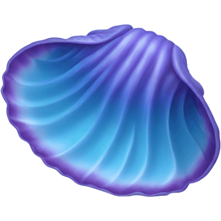 Blue clam emoji