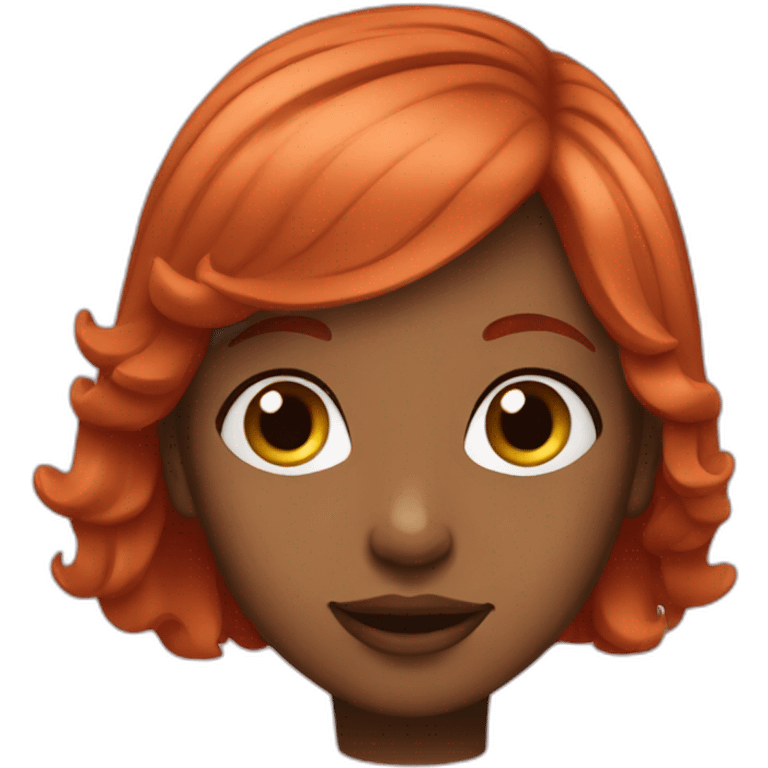 shor red hair girl emoji