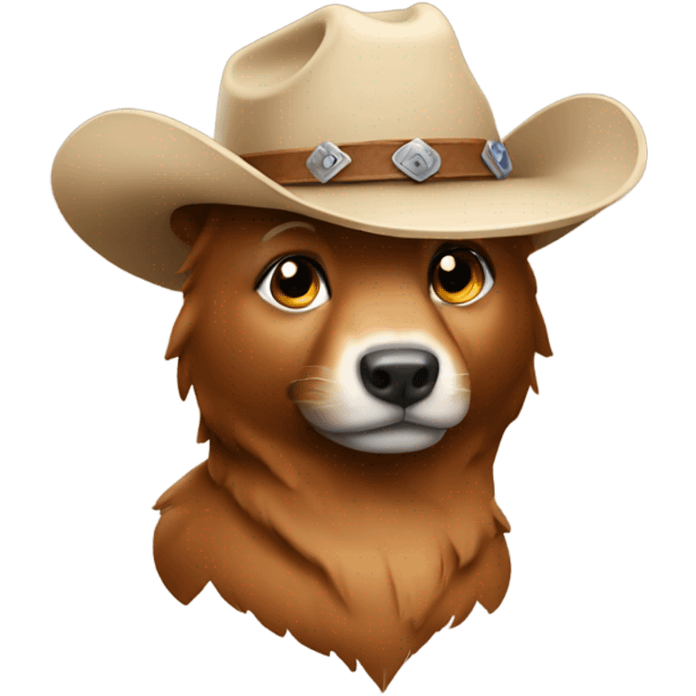 Animal wearing Cowboy hat emoji