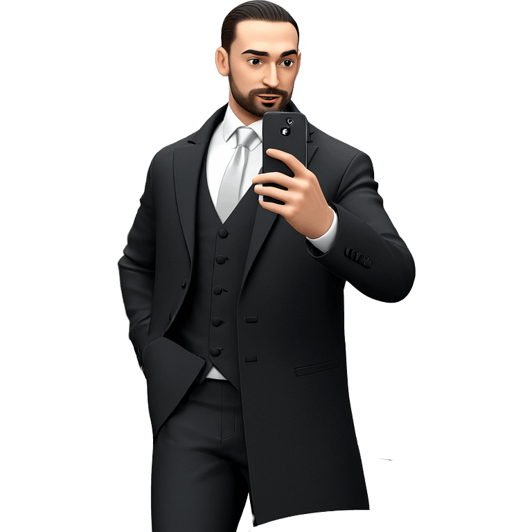 selfie in formal attire emoji