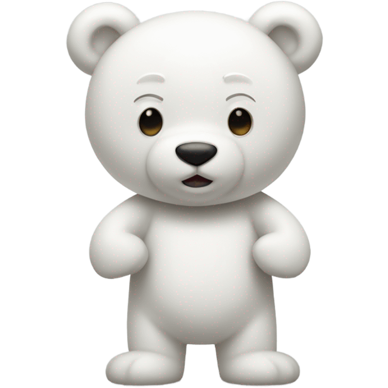 white teddy bear full body  emoji