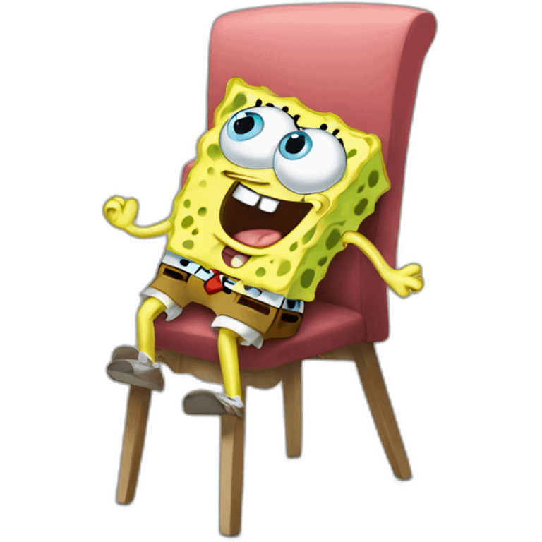 SpongeBob getting up from his chair emoji