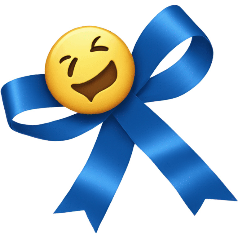 Blue ribbon  emoji