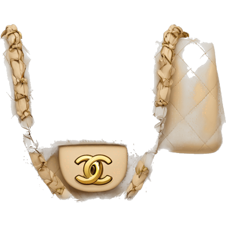 Beige Chanel bag emoji