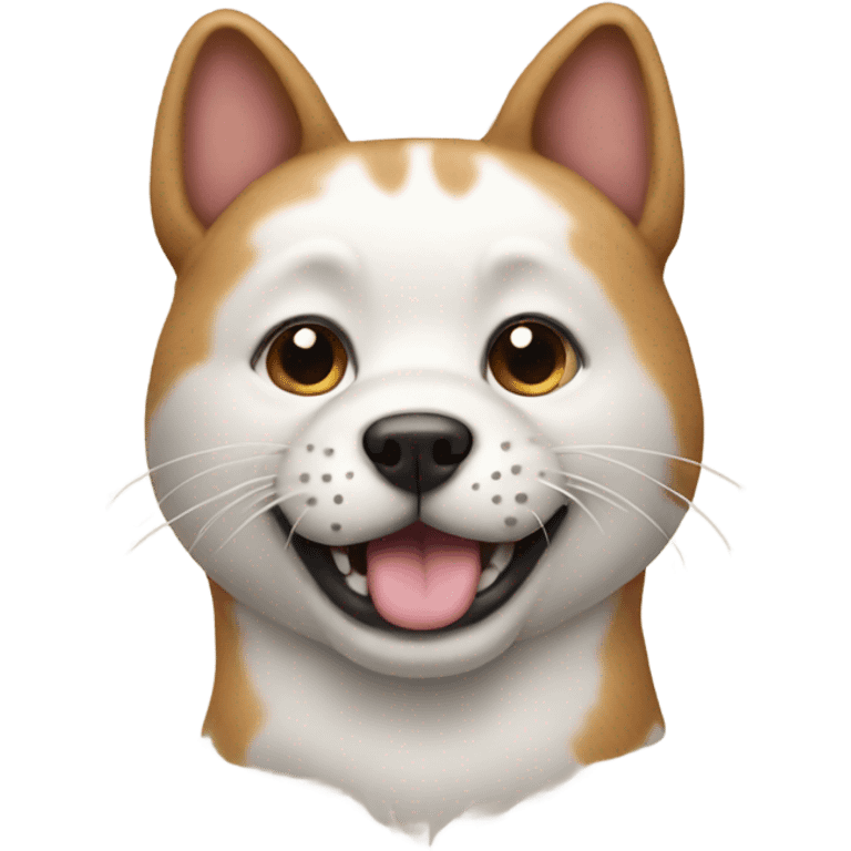 Dog with a cat head emoji