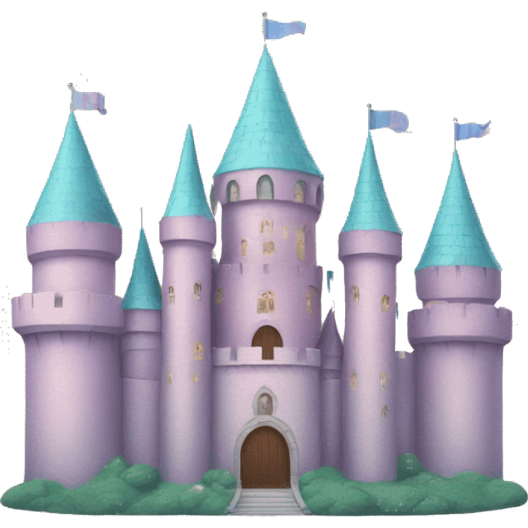 big pastel castle emoji