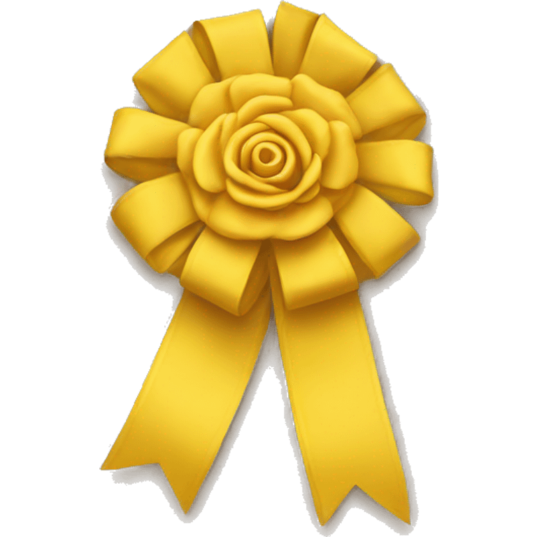 yellow rosette ribbon emoji