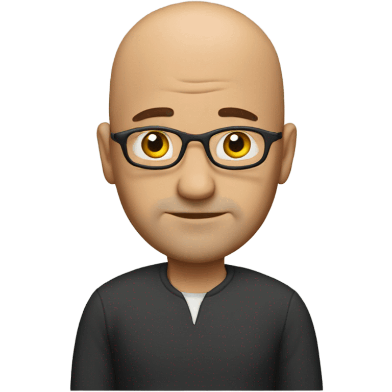 A bald men with barb emoji