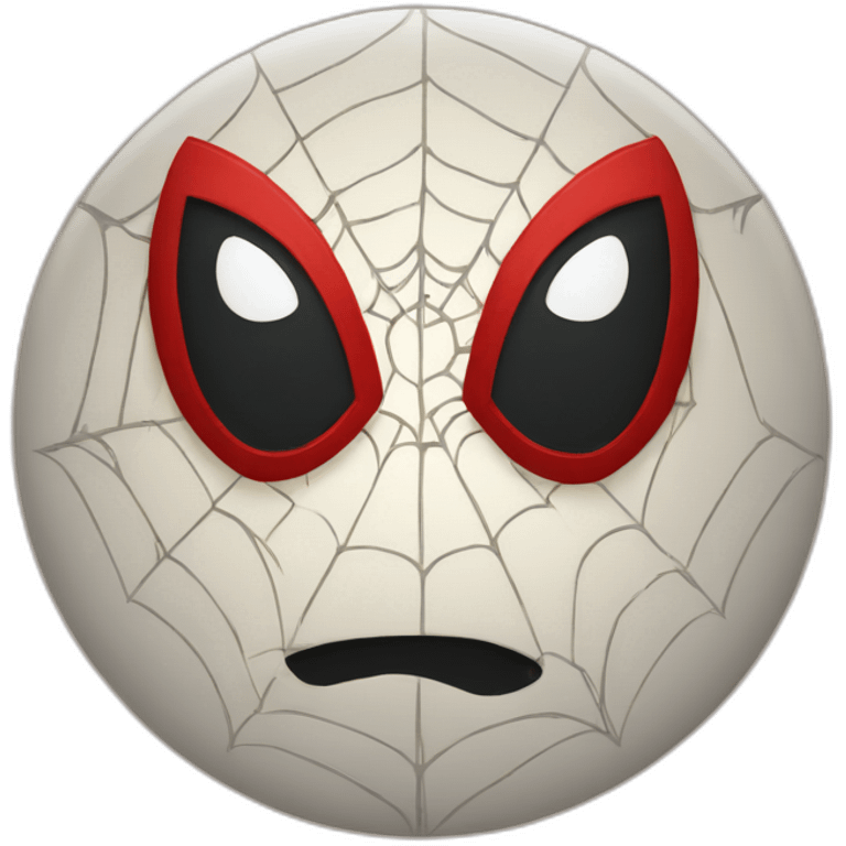 Spiderman face in a circle emoji