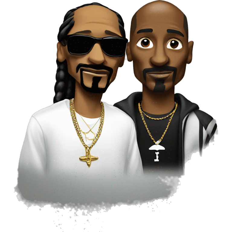 Snoop Dogg and Tupac  emoji