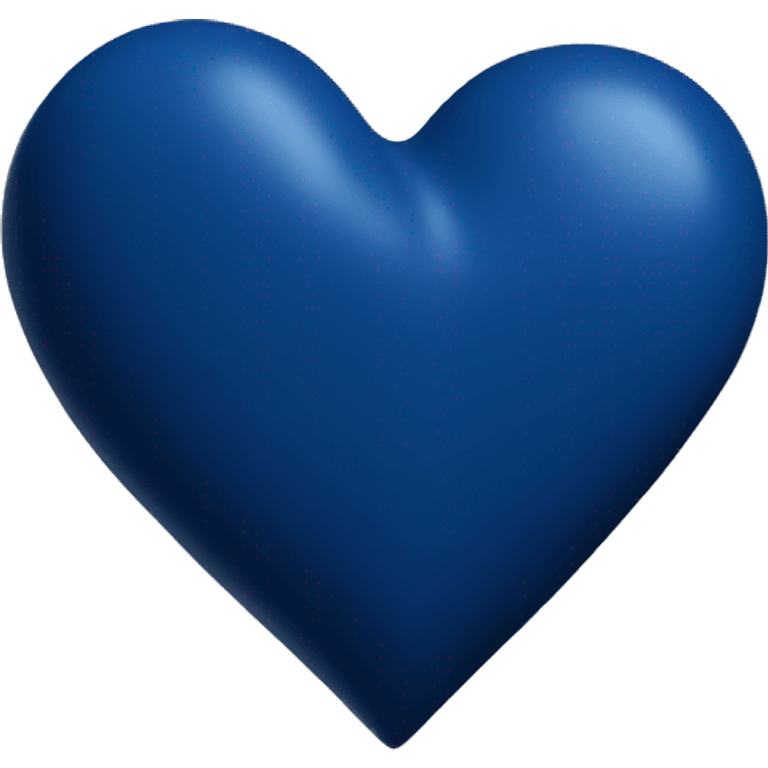 Dark blue basic heart emoji