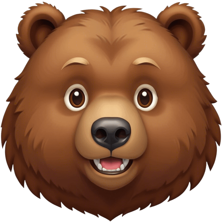 strong cute Grizzly Bear emoji