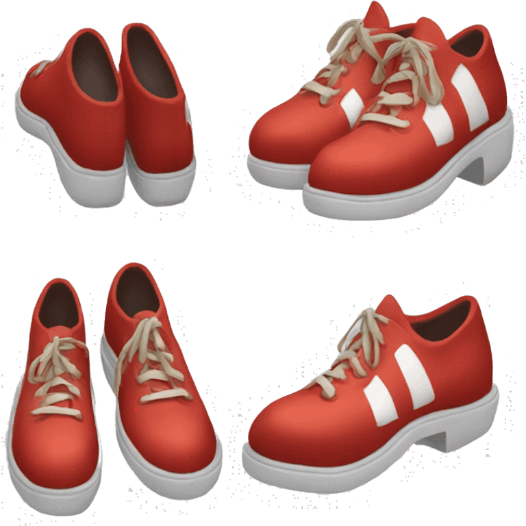 sonic the hedgehog's red shoes emoji