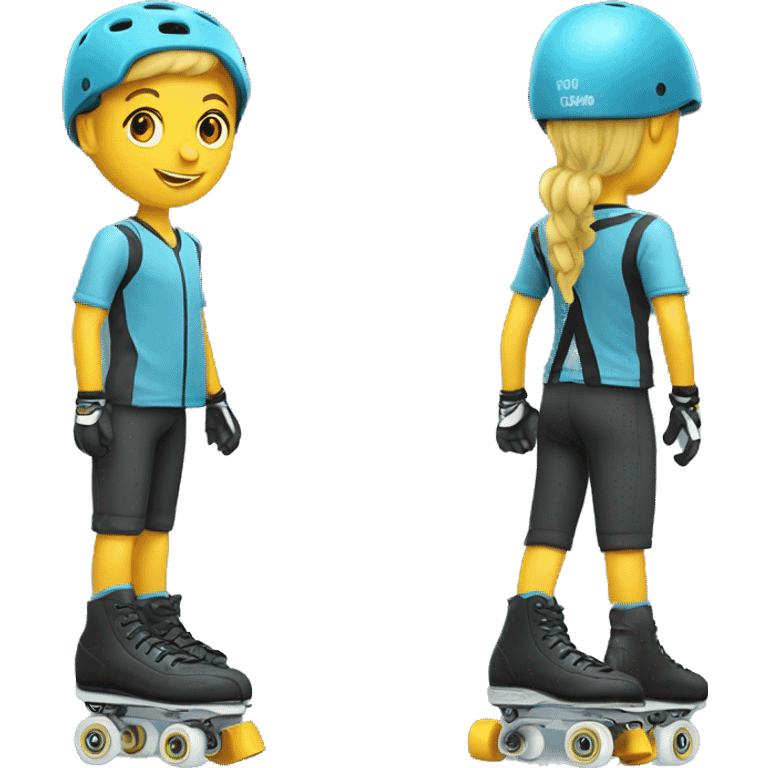 Professional Roller inline skating  emoji