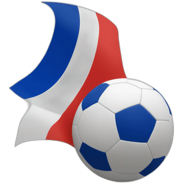 French Flag with a football emoji