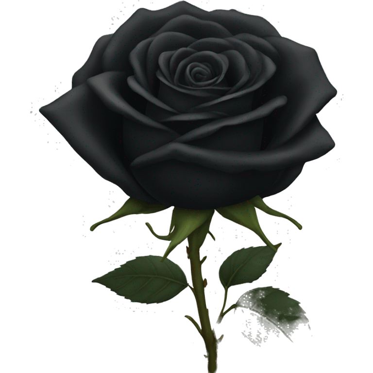 Black rose emoji