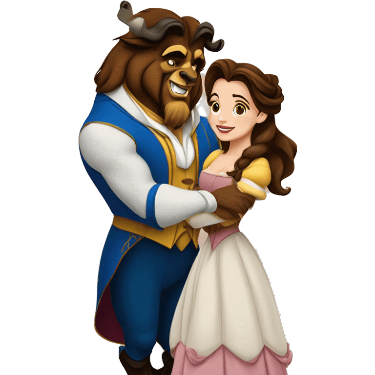 beauty and the beast belle emoji