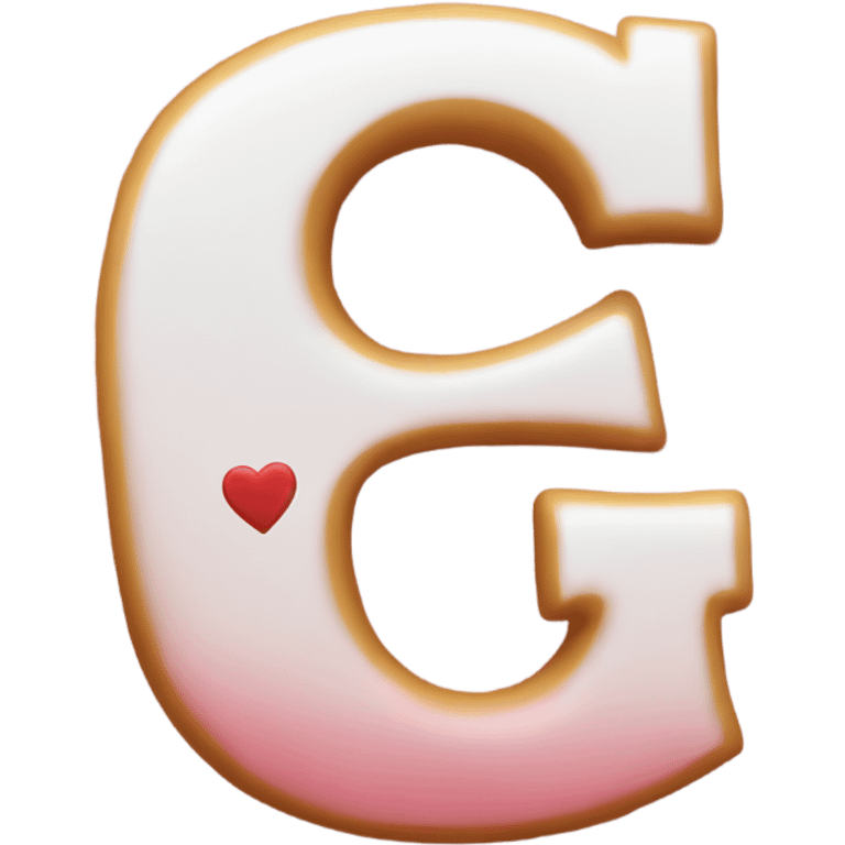 Letter g whitg hearts emoji