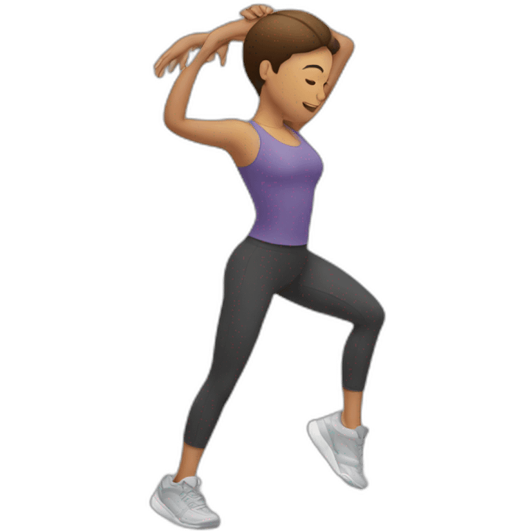 stretching emoji