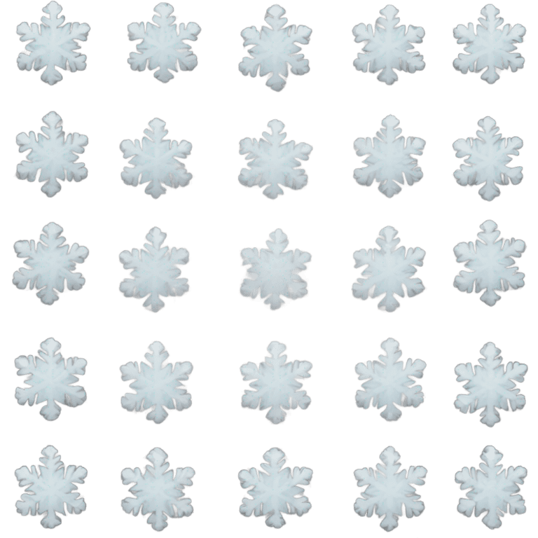 snow and garland emoji