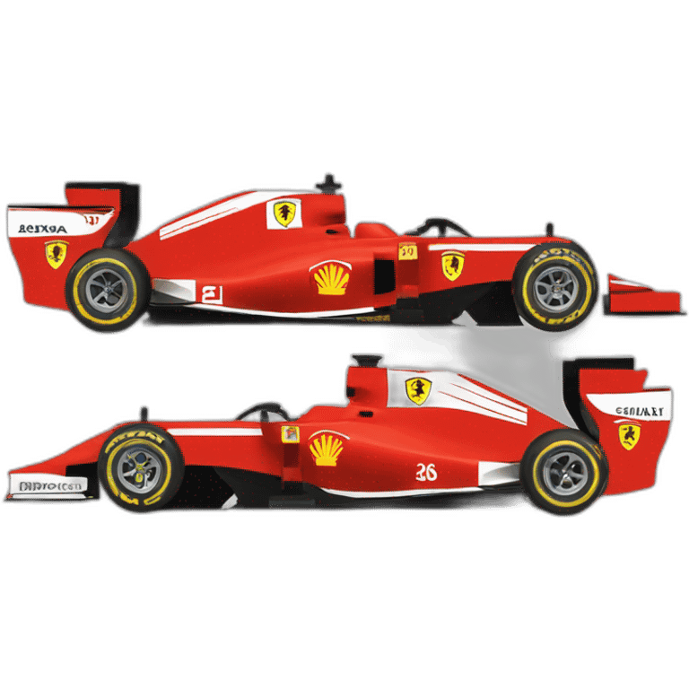 F1 ferrari latéral view emoji